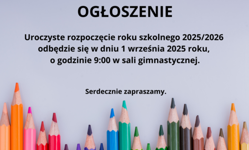 Zdjęcie do Uroczyste rozpoczęcie roku szkolnego 2025/26